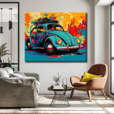 Paint by Numbers Illustration Volkswagen Beetle
